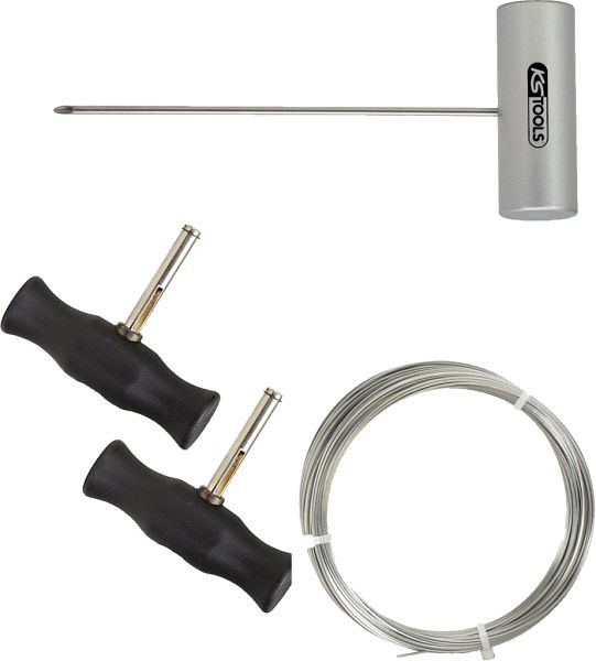Kit de coupe-fil KS Tools avec fil de coupe carré, 4 pièces, 140.2250