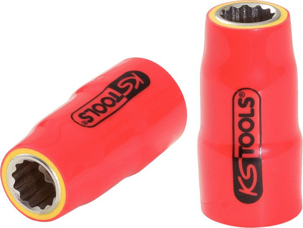 KS Tools Douille 3/8" avec isolation de protection, 1/4", 117.1020