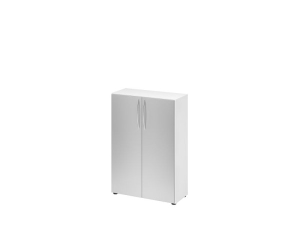 Armoire Hammerbacher 3OH 34, profondeur 6 cm BM blanc/argent, V4550/W/S/BM