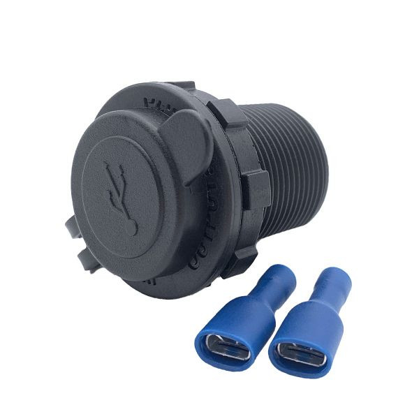 Prise USB Offgridtec 12V/24V 2,4A, noire, 8-01-014870