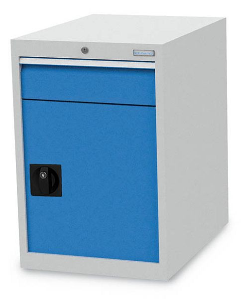 Armoire à tiroirs Bedrunka+Hirth, profondeur 736 mm, R 18-24, nombre de tiroirs : 1, nombre de portes battantes : 1 Dimensions en mm (LxPxH) : 555 x 736 x 819, 580/0010.550V