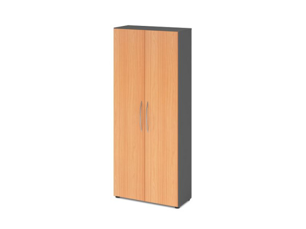 Armoire Hammerbacher 5OH 34, profondeur 6 cm BM graphite/hêtre, V4100/G/6/BM