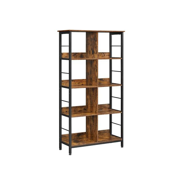 VASAGLE étagère sur pied vintage marron-noir, LLS105B01