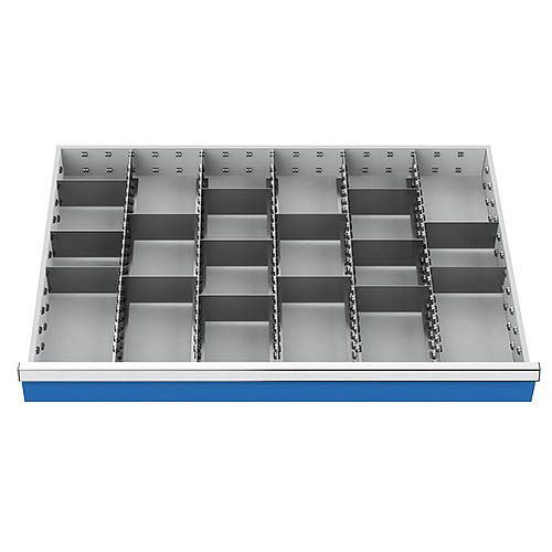 Séparateur de tiroir Bedrunka+Hirth R 36-24 avec séparateur métallique pour façade 150 mm, dimensions en mm (LxP) : 900 x 600, 153BLH150A