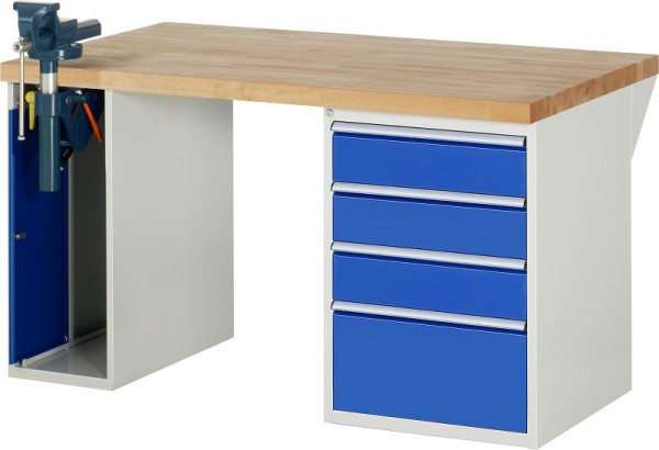 Etabli RAU série 7000 - modèle 7510-2, L1500 x P900 x H890 mm, base système L1500 x P850 x H850 mm, 03-7510A2-159B4M.11