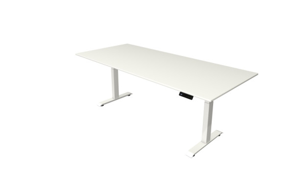 Kerkmann table debout/assise Move 4 nouveau 225 x 100 cm cadre blanc, plateau blanc, 10091110