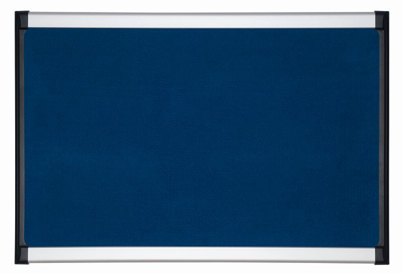 Planche feutre design Bi-Office Provision bleu avec cadre noir 180x120cm, PVI270701
