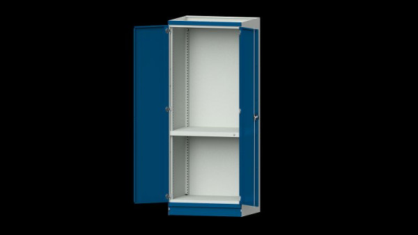 Établis ANKE armoire de base système d'armoires modulaires, modèle 101, 865 x 720 x 2200 mm, boîtier vide avec portes, RAL 7035/5010, 631.103