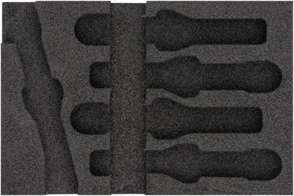 Insert en mousse souple à 2 composants Hazet, pour 4670-9/5 Dimensions / longueur : 172 mm x 114 mm Taille du système d'organisation : 1/9 (172 x 114 mm), 163-467L