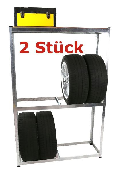 Metra SET 2x porte-pneus, 120 x 40 x 180 cm, pour 16 pneus, 9710829
