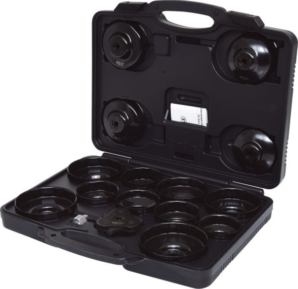 KS Tools Jeu de clés pour filtre à huile 3/8", 16 pièces, 150.9310