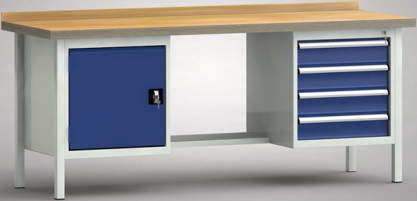Etabli standard KLW - 2000 x 700 x 900 mm L x P x H (version ERGO), WS202E-2000M40-E7046
