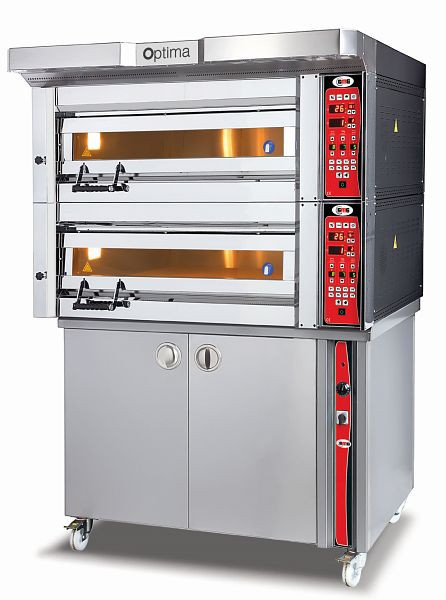 Four à pizza GMG Optima- 84, 2 chambres de cuisson, avec armoire de fermentation, PB 2M 84