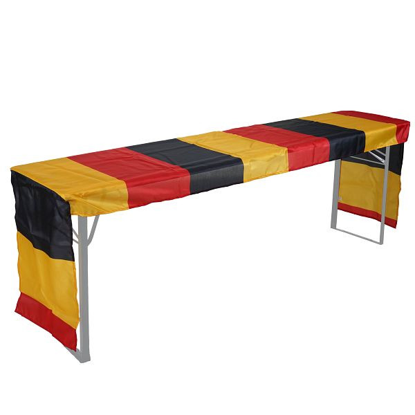 Nappe Mendler pour ensemble de tente à bière HWC-D19, couverture de table à bière, Allemagne WM EM 360x73cm, 59223