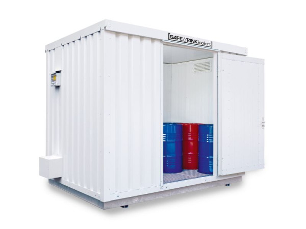 SÄBU SAFE Tank STI 1000 ALG, isolé (installation extérieure), entièrement assemblé, plastifié RAL 9002, 3350 x 2170 x 2560 mm