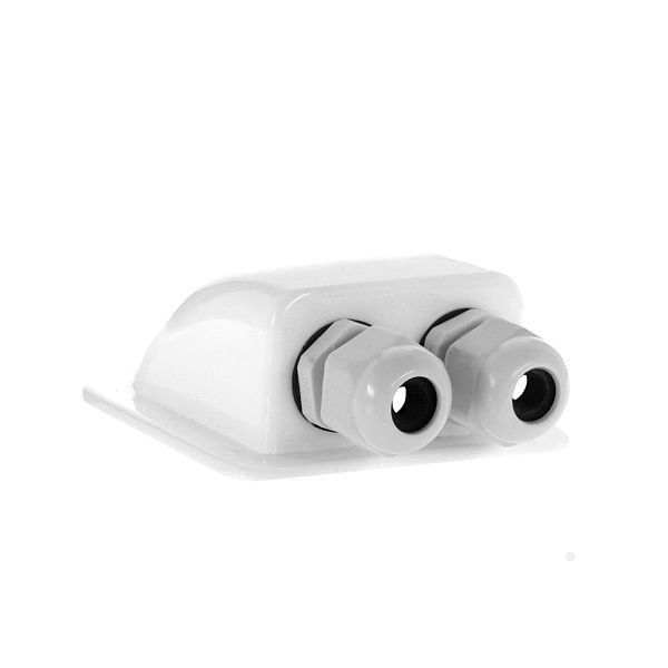 Goulotte de toit Offgridtec 2 volets blanc pour câble diamètre 3-12 mm, 8-01-006420