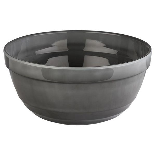 Bol APS -EMMA-, Ø 23 cm, hauteur : 10,5 cm, mélamine, gris, 2,3 litres, 85108