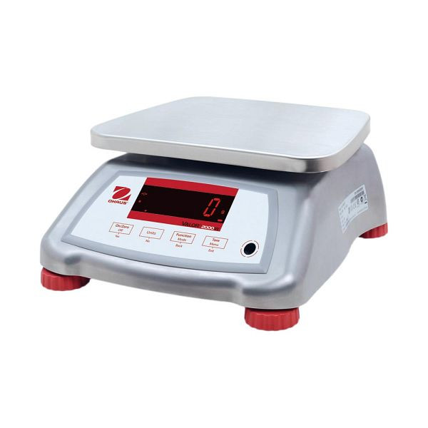 Balance de cuisine OHAUS étanche, capacité 3 kg, graduation 1 g, dimensions 256 x 280 x 121 mm (LxPxH), KK2203030
