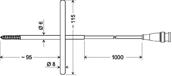 Capteur pour aliments surgelés Greisinger GGF 175-BNC, -70 - +250 °C, Pt1000 classe B, 610397