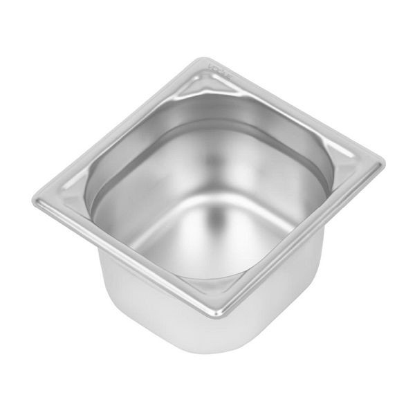 Conteneur GN durable Vogue 1/6 acier inoxydable 100mm, DW450