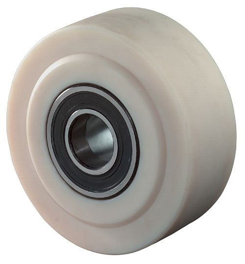 Roulettes BS roue en polyamide, largeur de roue 55 mm, roue Ø 100 mm, capacité de charge 1500 kg, bande de roulement/corps de roue en polyamide moulé, roulements à billes, B16.100