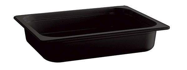 Bac APS GN 1/1 -ECO LINE-, 53 x 32,5 cm, profondeur : 65 mm, mélamine, noir, 7,1 litres, 83758