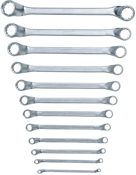 Jeu de clés à double anneau KS Tools, coudées de 12 pièces, 6-32 mm, 517.0250