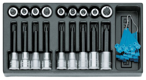 GEDORE insert système vide, douilles tournevis 1/2'', 1402706