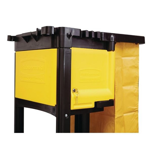 Portes d'armoire verrouillables Rubbermaid pour chariot de nettoyage de concierge, M896