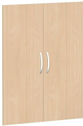geramöbel jeu de portes battantes pour une largeur d'armoire de 800 mm, y compris amortisseur de porte, non verrouillable, 3 hauteurs de dossier, hêtre, S-383700-B