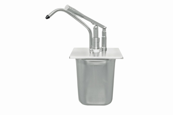 Distributeur doseur Schneider 1/6 sans récipient GN avec couvercle, contenu GN1/6, 176x165x380 mm, 40ml, 152416