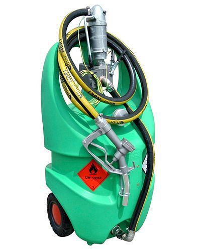 Système de réservoir mobile DENIOS type Caddy pour essence, 55 litres, avec pompe à main, ATEX, 252-242