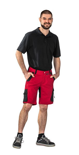 Planam Norit short homme, rouge/noir, taille S, 6457044