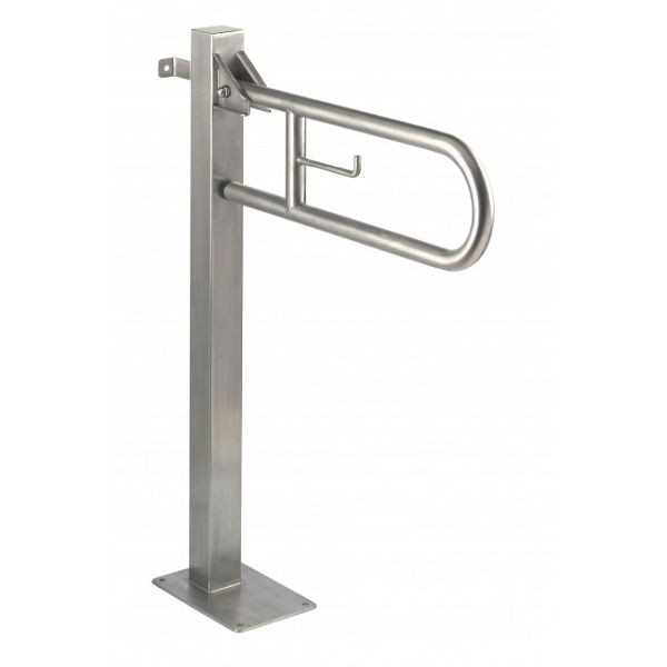 KEMMLIT rail de support rabattable 700 en acier inoxydable, mat, qualité supérieure, 205.712