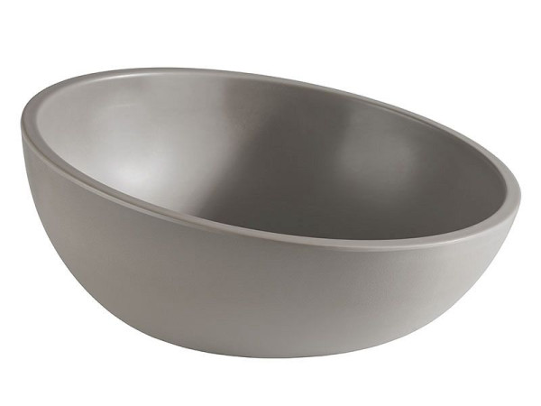 Bol APS -ELEMENT LOOK-, Ø 26 cm, hauteur : 7 / 12,5 cm, mélamine, 1,45 litres, couleur : aspect béton, avec pieds antidérapants, 84836