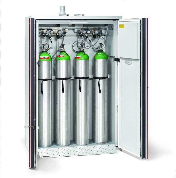 Armoire de sécurité Düperthal pour bouteilles de gaz comprimé type G90 SUPREME plus XXL, largeur 1395 mm, 79-201460-021
