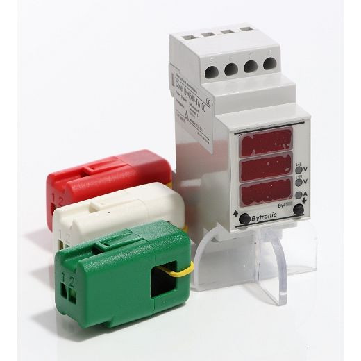 Écran multifonction ELMAG BY4500-TA100, pour montage sur rail DIN sur générateurs électriques, y compris. Mini transducteur 3 pièces, 9503807