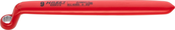 Clé polygonale Hazet, double isolation, profil double hexagone externe, 9 mm, 630KV-9