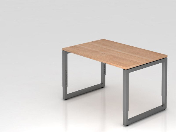 Bureau Hammerbacher O-foot carré 120x80cm noyer/graphite, 44, forme rectangulaire avec plateau flottant, VRS12/N/G