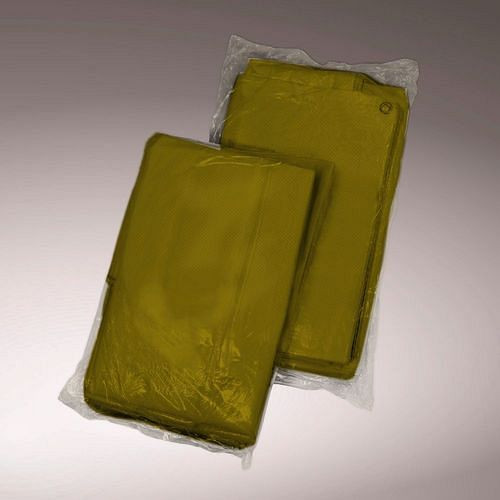 Bâche DENIOS à œillets, en tissu ruban PEHD, enduite sur deux faces, vert olive, 140 g/m², 8 x 10 m, 303724