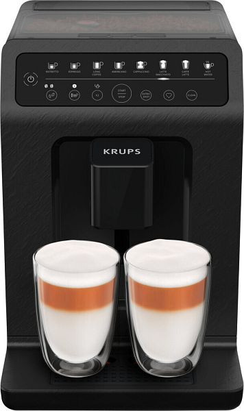 Machine à café entièrement automatique Krups One-Touch Cappuccino ECOdesign EA897B, noir, EA897B
