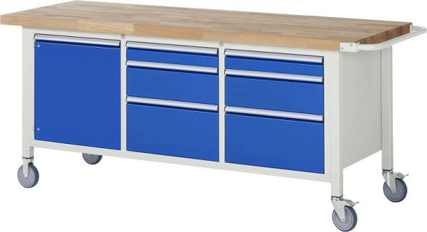 Etabli mobile RAU 8000 - modèle 8570, L2000 x P700 x H880 mm, 15-8570A2-207B4S.11