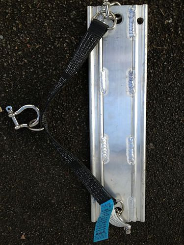 Pièce intermédiaire DENIOS pour barrière à hydrocarbures PROFESSIONAL 250 pour étayer ou attacher une bouée, 309343