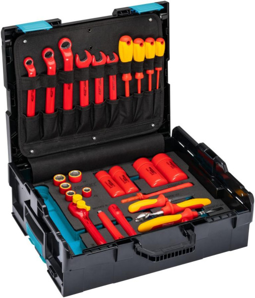 Jeu d'outils Hazet, isolation de protection, carré creux 10 mm, profil hexagone extérieur, profil hexagone double extérieur, nombre d'outils : 27, 150/27