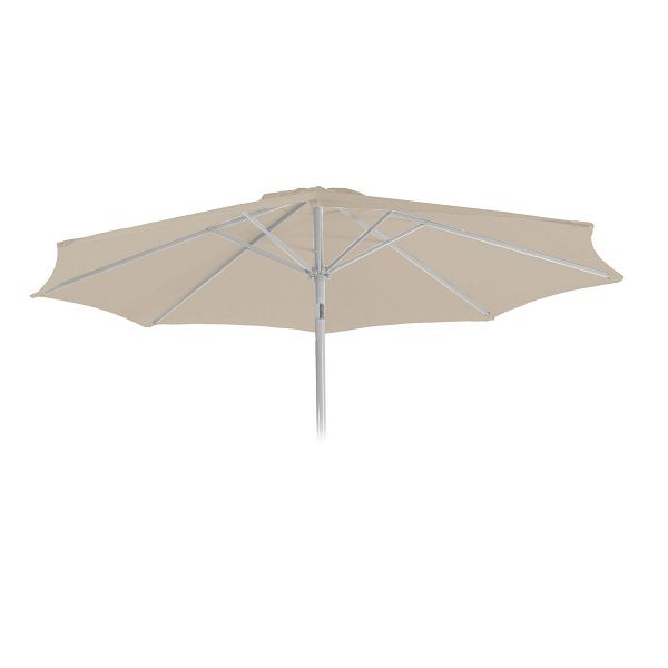 Housse de rechange Mendler pour parasol N18, housse de rechange pour parasol, Ø 2,7m tissu/textile 5kg, crème, 81632
