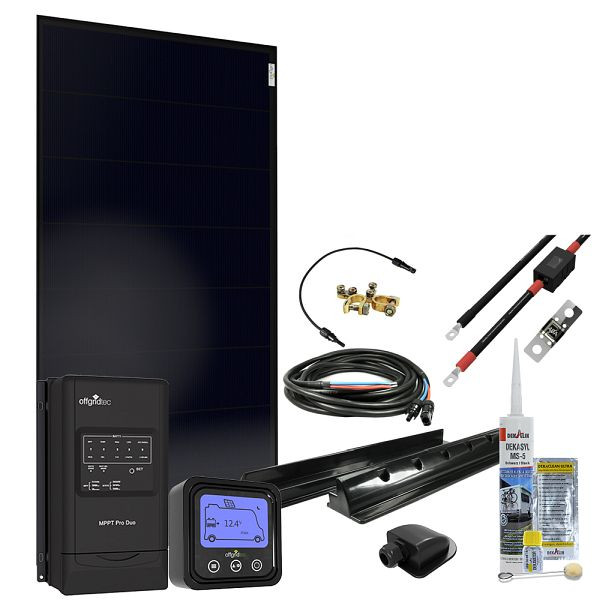 Offgridtec MobileBlack L 155W système solaire pour camping-car 30A MPPT DUO contrôleur de charge module solaire OLP PERC, 4-01-012877
