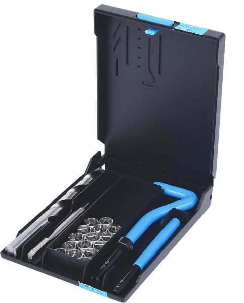 KS Tools kit de réparation de filetage en acier inoxydable M10x1,0x14mm, 19 pièces, 150.6060