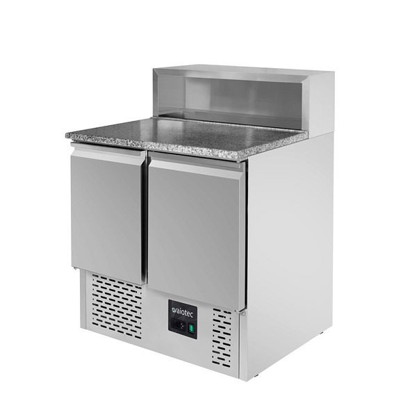 Saladette à pizza Vaiotec EASYLINE 700 / 2 volets - avec 2 portes, 90x70x107,5 cm, 10021