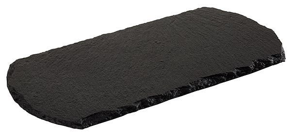 Panneau en ardoise naturelle APS -STARTER-, 20 x 10 cm, épaisseur du matériau 4-7 mm, pieds antidérapants qui protègent les meubles, 00937