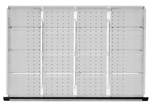 Ensemble de division de tiroir ANKE; pour tiroir 900 x 600 mm (LxP); 1/4 division
